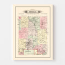 Vintage Map of Mineral Township, Washington County, Missouri 1895