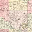 Vintage Map of Marion Township, Jasper County, Missouri 1895