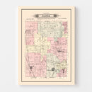 Vintage Map of Jasper Township, Jasper County, Missouri 1895