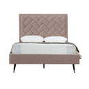 Crosby - Bed With Upholstered Headboard And Slats by HouseOfZazla