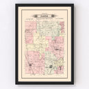 Vintage Map of Jasper Township, Jasper County, Missouri 1895