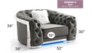 Sophisticated Accent Chair - Gray by HouseOfZazla