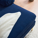 83" Modern Sectional Sofas Couches Velvet L Shaped Couches for Living Room, Bedroom, Blue