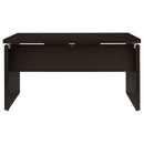 Ulloa - L Shaped Office Desk With Slide Out Keyboard Tray And Storage Drawers - Cappuccino by HouseOfZazla
