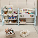 Kids Toy Storage Organizer With 2 Tier Bookshelf, Toy Storage With 12 Bins by HouseOfZazla