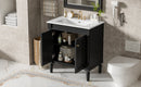 30" Luxurious Bathroom Vanity Cabinet with Ceramic Sink Basin