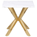 Maciel - 2 Piece Marble Coffee And End Table Set With Base Marble - White Marble