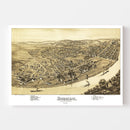 Vintage Map of Duquesne, Pennsylvania 1897
