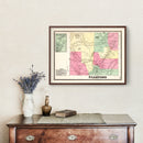 Vintage Map of Stamford Township, Bennington County, Vermont 1869