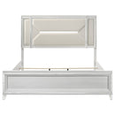 Marmore 64-inch Eastern King Panel Bed LED Headboard White