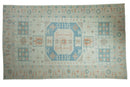 7x11.5 Vintage Distressed Oushak Carpet