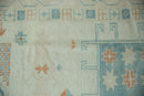 7x11.5 Vintage Distressed Oushak Carpet