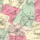 Vintage Map of Sandgate Township, Bennington County, Vermont 1869