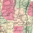 Vintage Map of Dorset Township, Bennington County, Vermont 1869