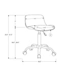 Office Chair, Adjustable Height, Swivel, Ergonomic, Modern by HouseOfZazla