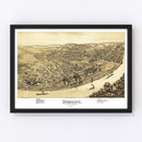 Vintage Map of Duquesne, Pennsylvania 1897