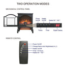 3D Flame Electric Infrared Quartz Fireplace Stove With Remote Control by Unique Piece Furniture