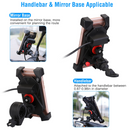GBruno Handlebar Mirror Mobile Phone Holder