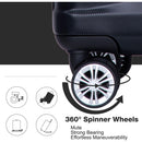 3 Piece Luggage Sets PC Lightweight & Durable Expandable Suitcase with Two Hooks, Double Spinner Wheels, TSA Lock, (21/25/29) Black