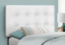 Twin Size Upholstered Bed Headboard - White, Transitional Style by HouseOfZazla