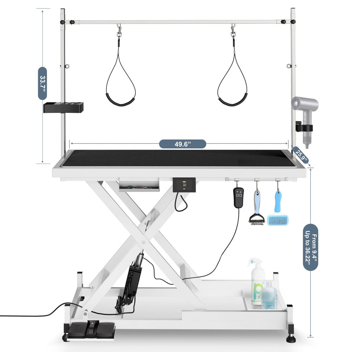 Super Deluxe Electric Pet Grooming Table, Height Adjustable, photo 12 of 19