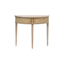 Vintage Inspired Storage Console Table With Fluted Doors