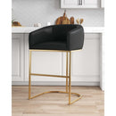 Mid-Century Modern Stool With Steel Base by HouseOfZazla