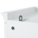 Freestanding Bathroom Vanity Tall With Damping Hinge Doors, Adjustable Shelves - White by HouseOfZazla