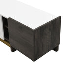 TV Stand With 1 Drawer, 2 Cabinets And Adjustable Shelves by HouseOfZazla