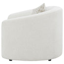 Rory - Sloped Arms Chair With Pillow - White