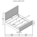 Ennis - Eastern King Bed - Black