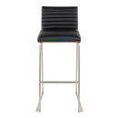 Mason Mara - Contemporary Fixed Height Barstool (Set of 2)