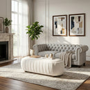 Upholstered Ottoman, Oval Shape by HouseOfZazla