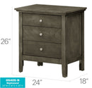 3 Drawer Nightstand & Dove Tailed Drawers by Unique Piece Furniture
