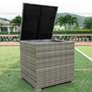 4 Piece Patio Sectional Wicker Rattan Outdoor Furniture Sofa Set With Storage Box by HouseOfZazla