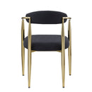 Dining Chairs (Set of 2), Mid-Century Modern Dining Chairs, Kitchen Dining Room Chairs, Round Boucle Backrest Sherpa Dining Chair With Metal Legs