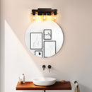 19" Rustic 3-Light Vanity Light, Industrial Bathroom Wall Sconce, Modern Farmhouse Lighting Fixture (No Bulbs)