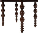 Solid Wood End Table with Drawer in Espresso Finish