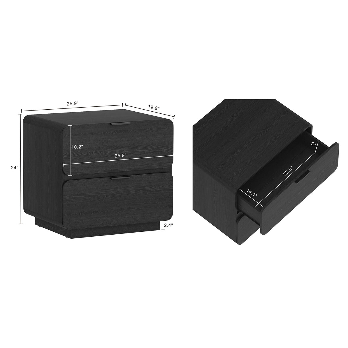 Chrystie - Modern Nightstand, photo 6 of 8