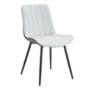 Modern Minimalist Dining Chair Set, Extended Seat Cushion by HouseOfZazla