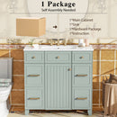 Bathroom Vanity With Ceramic Sink, Soft Close Doors, Adjustable Shelves by HouseOfZazla