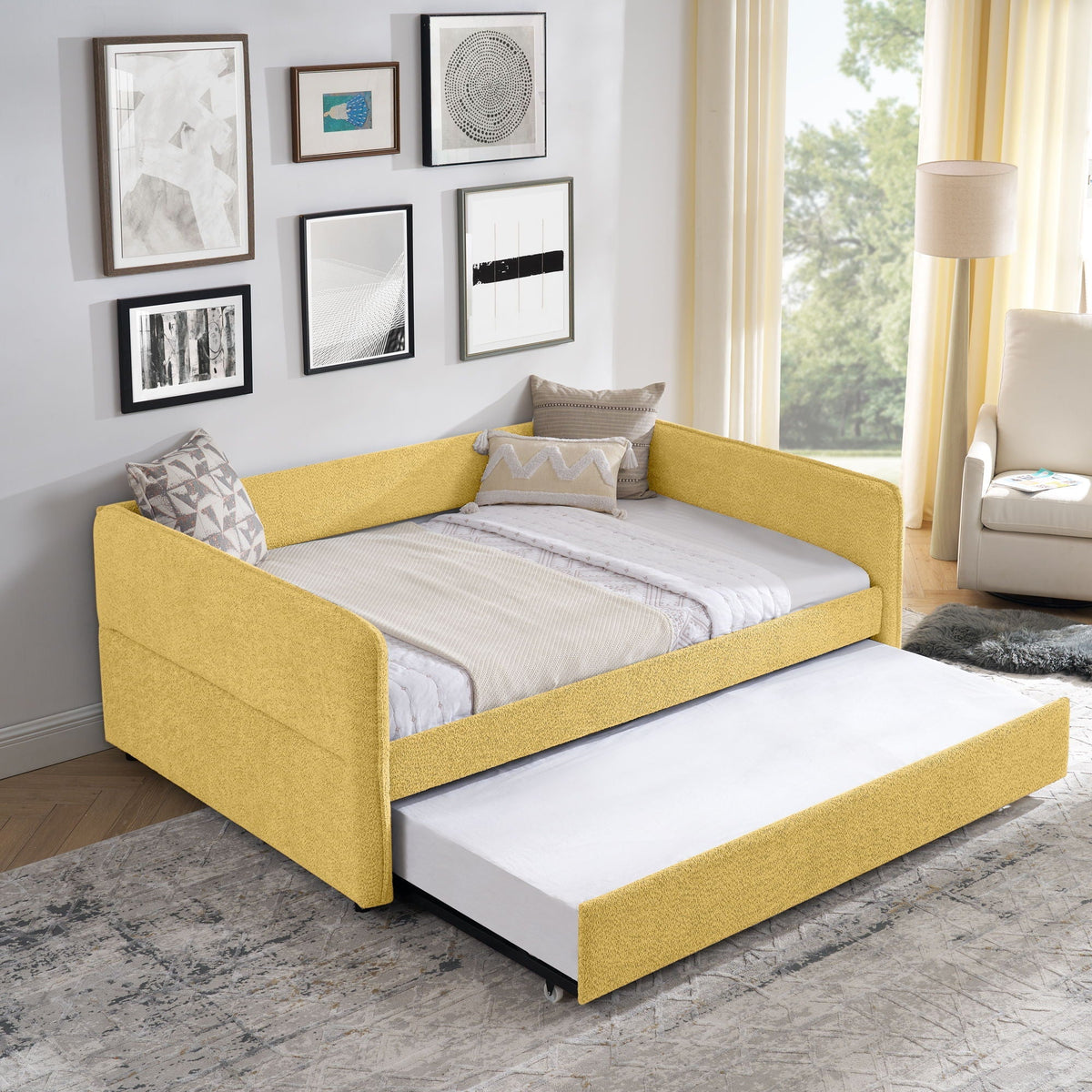 Upholstered Daybed With Pop Up Trundle, photo 19 of 27