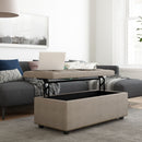 Hamilton - Upholstered Lift Top Rectangular Storage Ottoman by Unique Piece Furniture