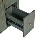 Elegant Bathroom Vanity With Ceramic Sink, Soft Close Doors And Drawers, Double Storage Racks by HouseOfZazla