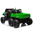 24V 2-Seater UTV-XXL Ride On Truck with Dump Bed for kid,Ride On 4WD UTV with 6 Wheels,Foam Tires, Suitable for Off-Roading,remote control,Three-Point Safety Harness