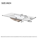 36" Single Bathroom Basin Sink