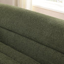 U-Shaped Modular Sectional Sofa With Chaise And Movable Ottoman With Wave-Shaped Armrest