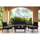 Noli - 4 Piece Outdoor Conversation Set by HouseOfZazla