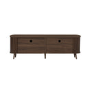 70" TV Stand, Media Center With Ample Storage - Dark Brown