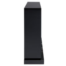 Drisana - Fireplace - Black Mirrored